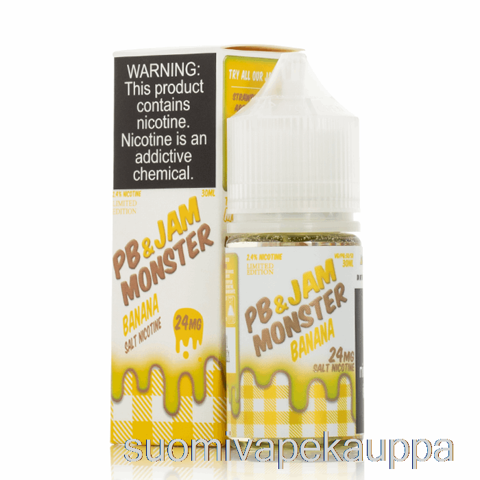 Vape Suomi Banaani - Pb Ja Hillomonsterisuolat - 30ml 24mg